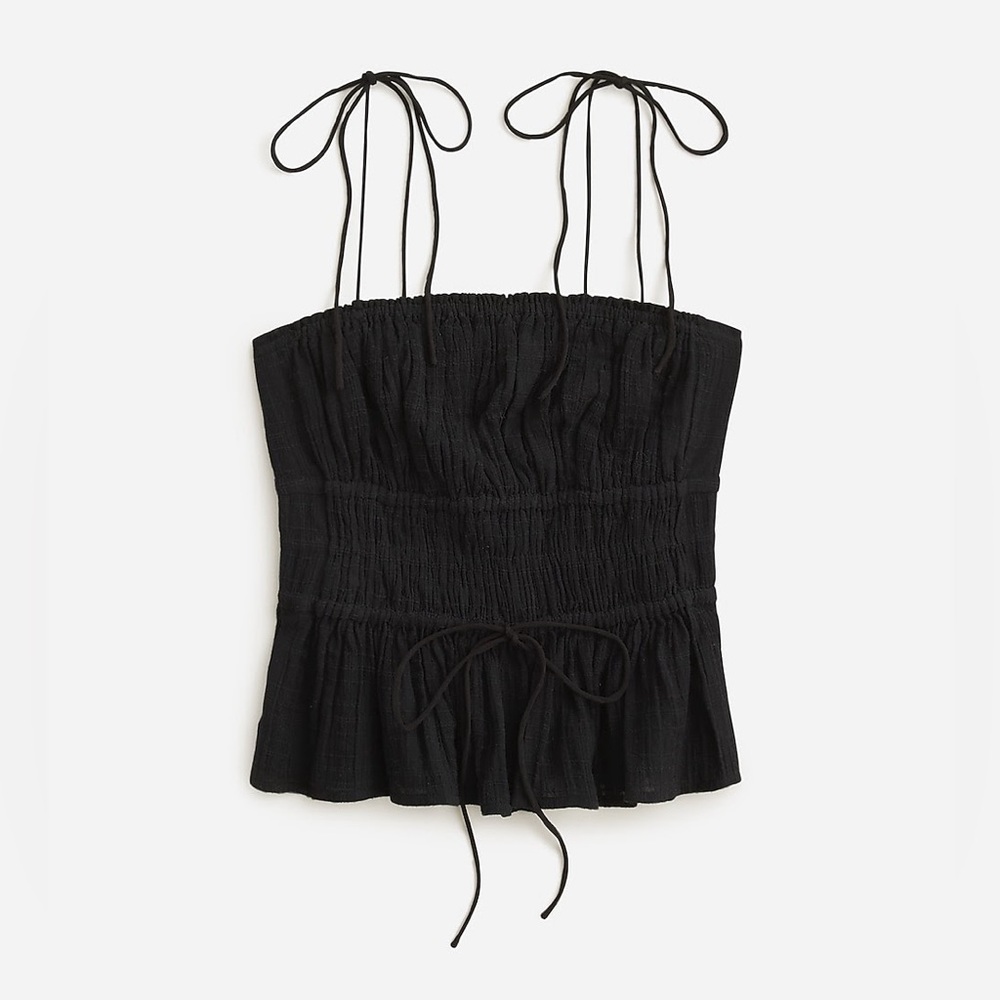 NWT J. Crew Clio top in textured gauze